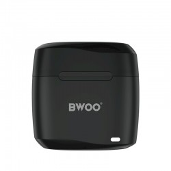 Earbud Bluetooth Handsfree Ακουστικά BWOO BW94 με Αντοχή στον Ιδρώτα και Θήκη Φόρτισης Black