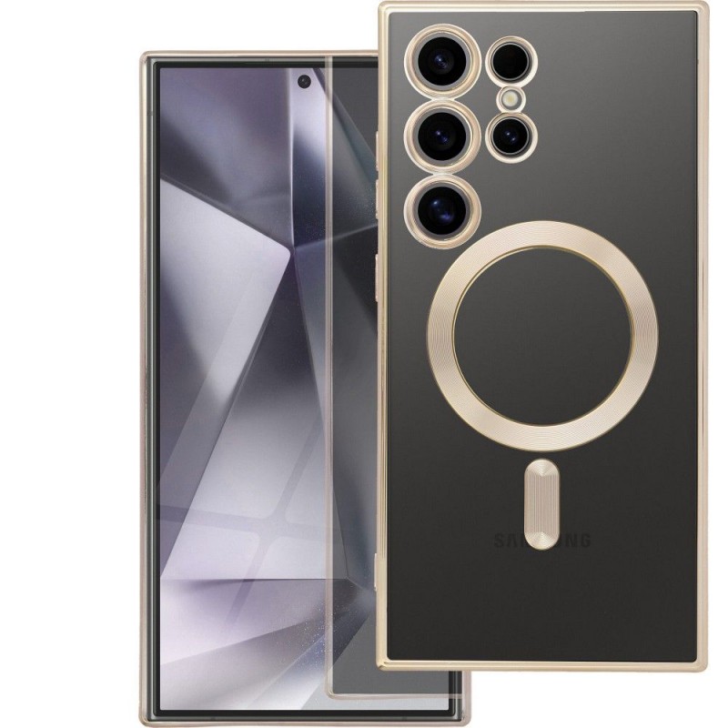Θήκη Electro Mag Cover Samsung Galaxy S24 Ultra 5G S721 Gold
