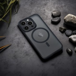 Θήκη Full Matte Mag Cover Case Apple iPhone 14 Pro Max (6.7") Black