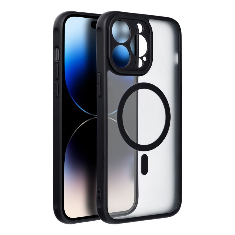 Θήκη Full Matte Mag Cover Case Apple iPhone 14 Pro Max (6.7") Black