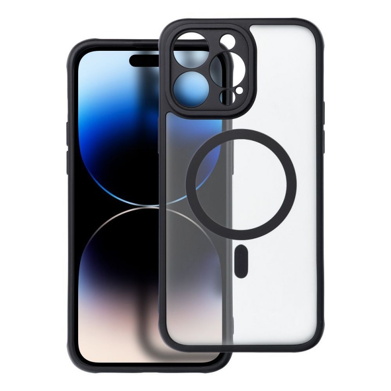 Θήκη Full Matte Mag Cover Case Apple iPhone 14 Pro Max (6.7") Black