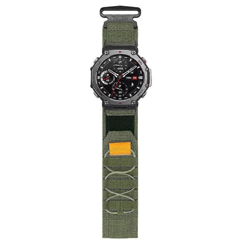 Ανταλλακτικό λουράκι Velcro Canvas Loop Sport Band για Xiaomi Amazfit T-Rex 3 Green