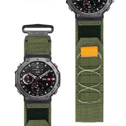 Ανταλλακτικό λουράκι Velcro Canvas Loop Sport Band για Xiaomi Amazfit T-Rex 3 Green