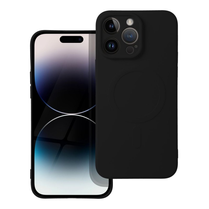 Θήκη Silicone Mag Cover iPhone 14 Pro Max Black