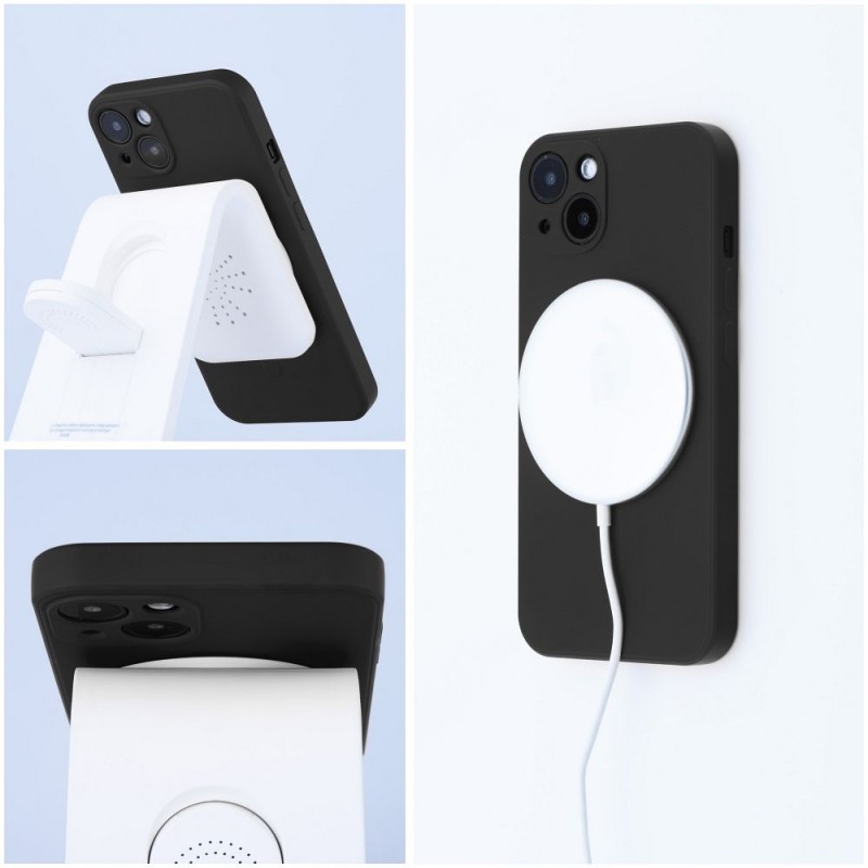 Θήκη Silicone Mag Cover iPhone 14 Pro Max Black