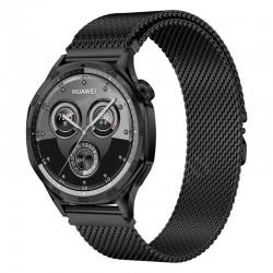 Ανταλλακτικό λουράκι QuickFit Milano Mesh Loop Samsung Galaxy Watch5 (40mm & 42mm)/Watch4 (40mm & 44mm)/ Watch4 Classic (42mm & 46mm)/ Watch3(41mm)/Active 2(40/44mm)/Amazfit GTS 3 (43mm)/GTR(42mm) (20mm) Black