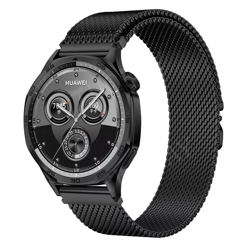 Ανταλλακτικό λουράκι QuickFit Milano Mesh Loop Samsung Galaxy Watch5 (40mm & 42mm)/Watch4 (40mm & 44mm)/ Watch4 Classic (42mm & 46mm)/ Watch3(41mm)/Active 2(40/44mm)/Amazfit GTS 3 (43mm)/GTR(42mm) (20mm) Black