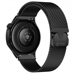 Ανταλλακτικό λουράκι QuickFit Milano Mesh Loop Samsung Galaxy Watch5 (40mm & 42mm)/Watch4 (40mm & 44mm)/ Watch4 Classic (42mm & 46mm)/ Watch3(41mm)/Active 2(40/44mm)/Amazfit GTS 3 (43mm)/GTR(42mm) (20mm) Black