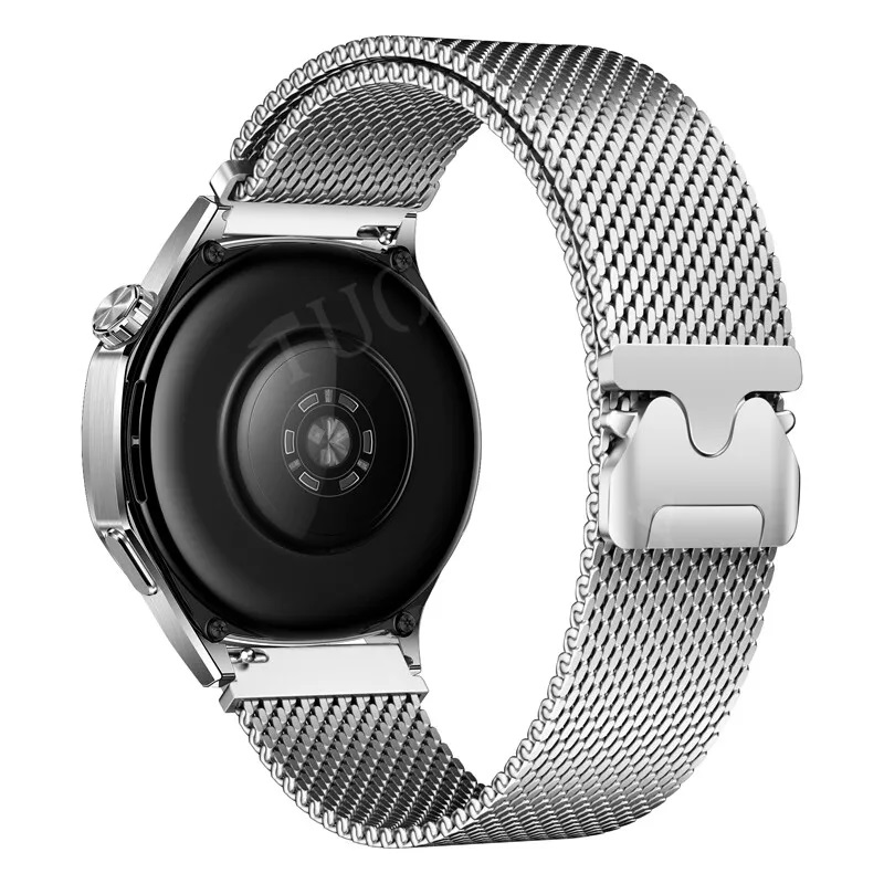 Ανταλλακτικό λουράκι QuickFit Milano Mesh Loop Samsung Galaxy Watch5 (40mm & 42mm)/Watch4 (40mm & 44mm)/ Watch4 Classic (42mm & 46mm)/ Watch3(41mm)/Active 2(40/44mm)/Amazfit GTS 3 (43mm)/GTR(42mm) (20mm) Silver