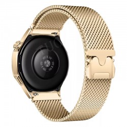 Ανταλλακτικό λουράκι QuickFit Milano Mesh Loop Samsung Galaxy Watch5 (40mm & 42mm)/Watch4 (40mm & 44mm)/ Watch4 Classic (42mm & 46mm)/ Watch3(41mm)/Active 2(40/44mm)/Amazfit GTS 3 (43mm)/GTR(42mm) (20mm) Gold