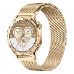 Ανταλλακτικό λουράκι QuickFit Milano Mesh Loop Samsung Galaxy Watch5 (40mm & 42mm)/Watch4 (40mm & 44mm)/ Watch4 Classic (42mm & 46mm)/ Watch3(41mm)/Active 2(40/44mm)/Amazfit GTS 3 (43mm)/GTR(42mm) (20mm) Gold