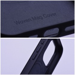 Θήκη Woven Mag Cover With Magsafe Apple iPhone 14 Pro Max (6.7") Black