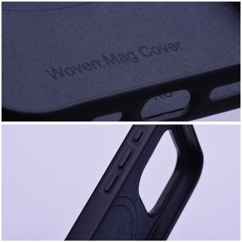 Θήκη Woven Mag Cover With Magsafe Apple iPhone 14 Pro Max (6.7") Black