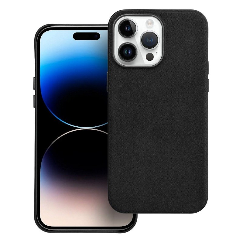 Θήκη Woven Mag Cover With Magsafe Apple iPhone 14 Pro Max (6.7") Black