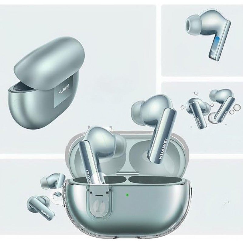 Θήκη Huawei Freebuds Pro 3 / 4 Silicone Skin with Carabiner Clear