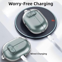 Θήκη Huawei Freebuds Pro 3 / 4 Silicone Skin with Carabiner Clear