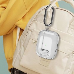 Θήκη Huawei Freebuds Pro 3 / 4 Silicone Skin with Carabiner Clear