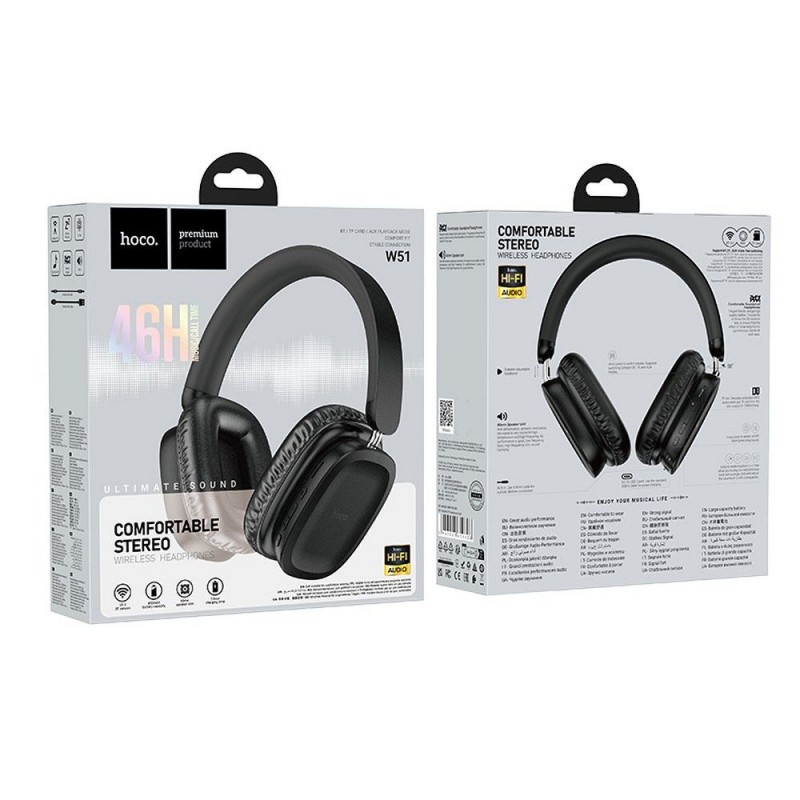 Ακουστικά Hoco Wireless Bluetooth W51 Black