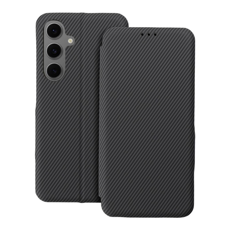 Θήκη Folio Side Magnet Book Case Compatible With S-Pen For Samsung S24 Ultra S928 Grey
