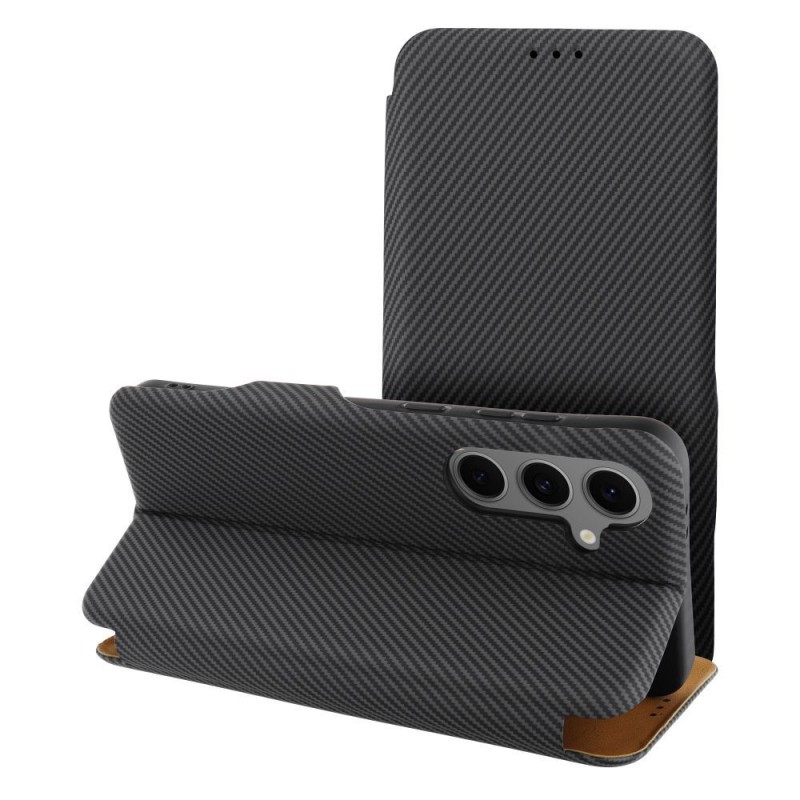 Θήκη Folio Side Magnet Book Case Compatible With S-Pen For Samsung S24 Ultra S928 Grey