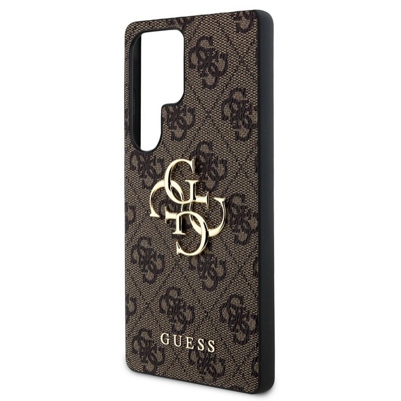 Θήκη Guess PU 4G Metal Logo Case for Samsung Galaxy S25 Ultra 5G S938 Brown