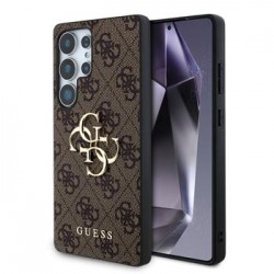 Θήκη Guess PU 4G Metal Logo Case for Samsung Galaxy S25 Ultra 5G S938 Brown