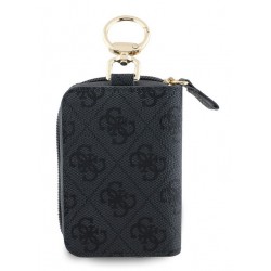 Πορτοφόλι Μπρελόκ Guess PU 4G Script Logo Key Pouch Black