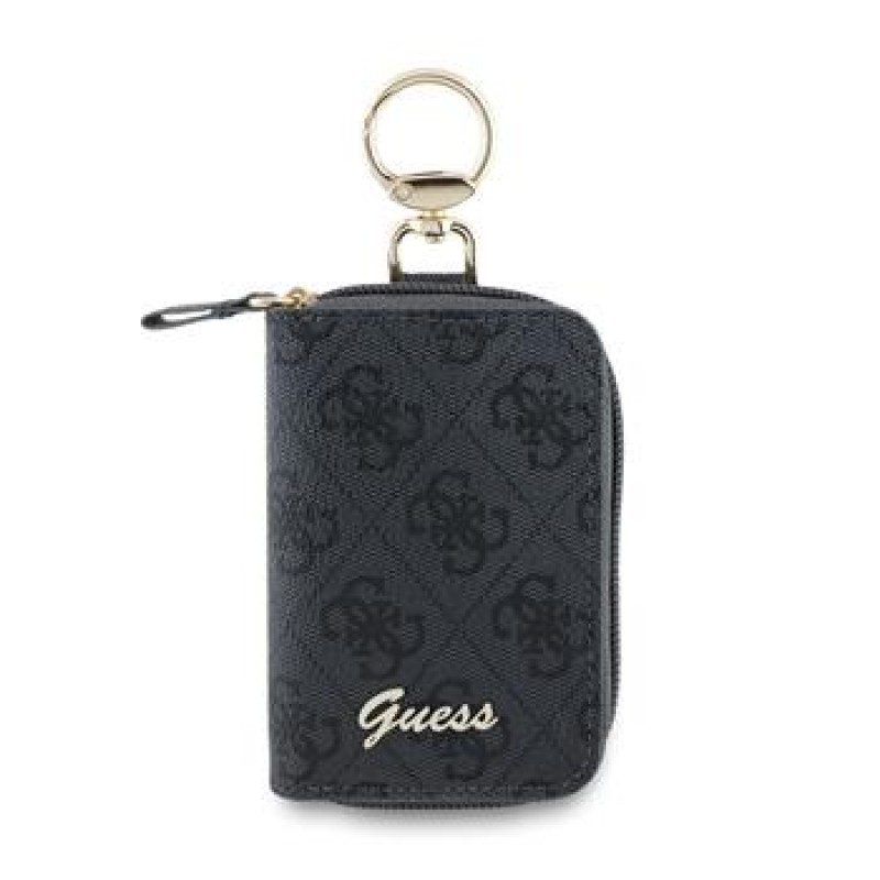 Πορτοφόλι Μπρελόκ Guess PU 4G Script Logo Key Pouch Black