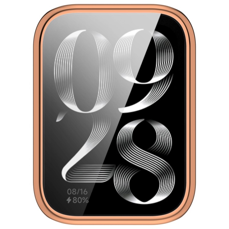 Θήκη Electroplated TPU Full Screen Cover Xiaomi Band 9 Pro Rose