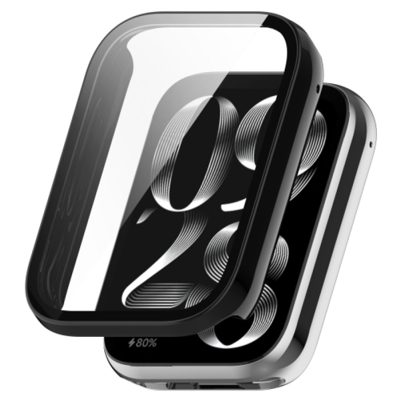 Θήκη PC Full Glass Screen Protector Xiaomi Band 9 Pro Black Θήκη PC Full Glass Screen Protector Xiaomi Band 9 Pro Black