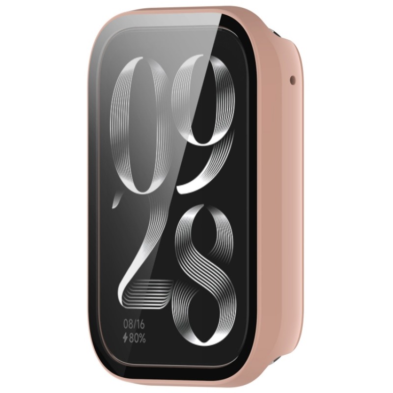 Θήκη PC Full Glass Screen Protector Xiaomi Band 9 Pro Pink Θήκη PC Full Glass Screen Protector Xiaomi Band 9 Pro Pink