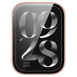 Θήκη PC Full Glass Screen Protector Xiaomi Band 9 Pro Pink Θήκη PC Full Glass Screen Protector Xiaomi Band 9 Pro Pink