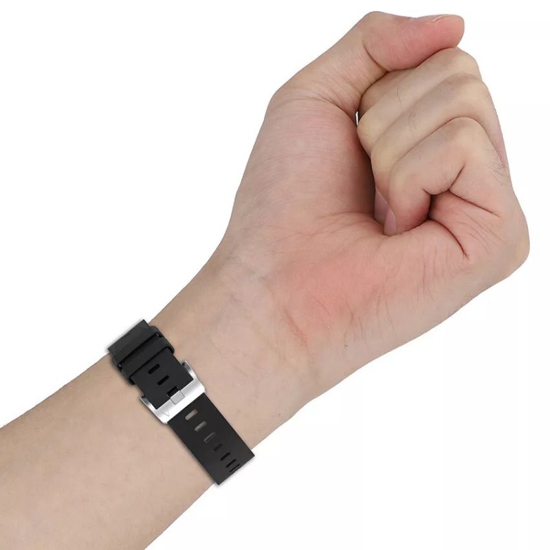 Ανταλλακτικό λουράκι Silicone & PU Leather Garmin Fenix 3/5x/3HR/5X Plus/6x/6x Pro/7x Grey (26mm)