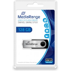  MediaRange USB 2.0 Flash Drive 128GB Black (MR913)