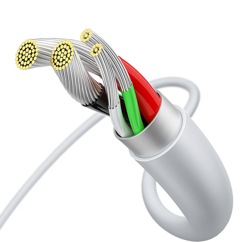 Καλώδιο Data Baseus CAMYS-A02 Cafule Series USB  to MicroUSB 2m 2A White