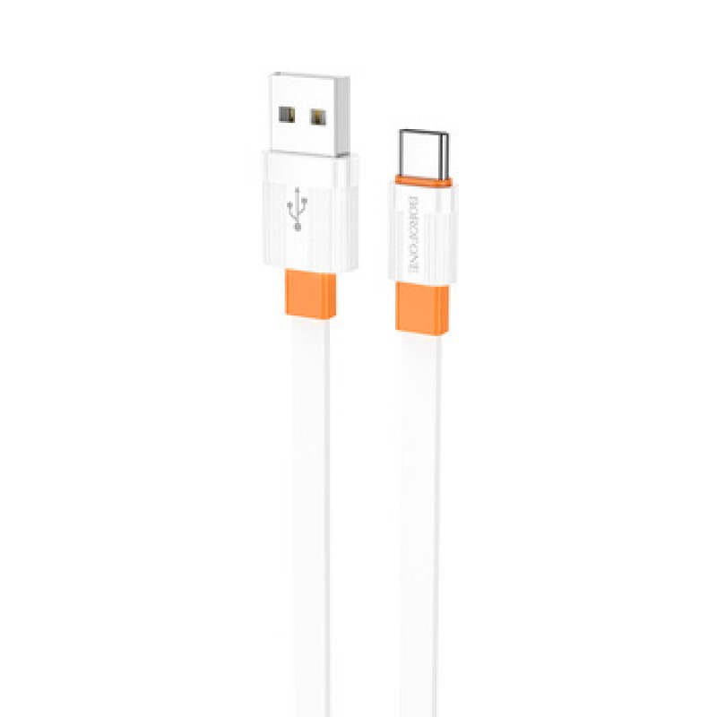 Καλώδιο Data Borofone BX89 USB to Type C - 3A 1m White-Orange
