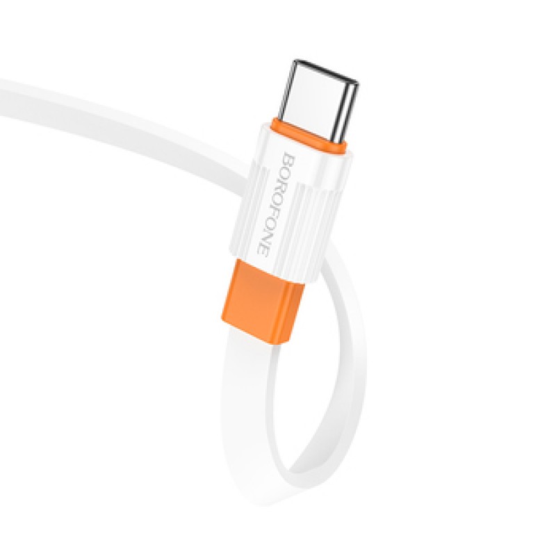Καλώδιο Data Borofone BX89 USB to Type C - 3A 1m White-Orange