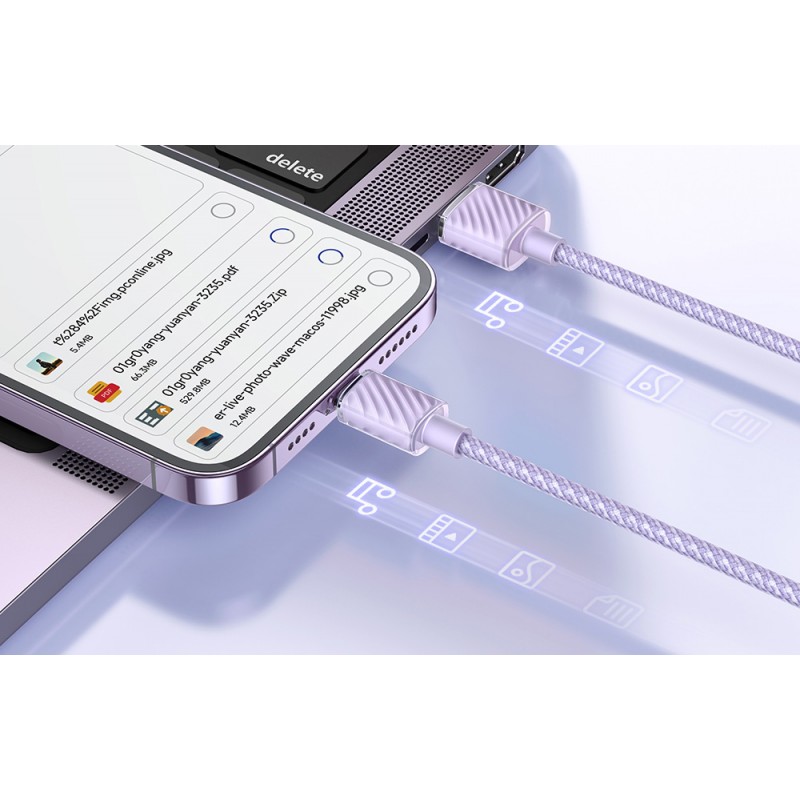Καλώδιο Mcdodo Braided CA-3642 USB to Lightning 1.2m Puprle Καλώδιο Mcdodo Braided CA-3642 USB to Lightning 1.2m Puprle