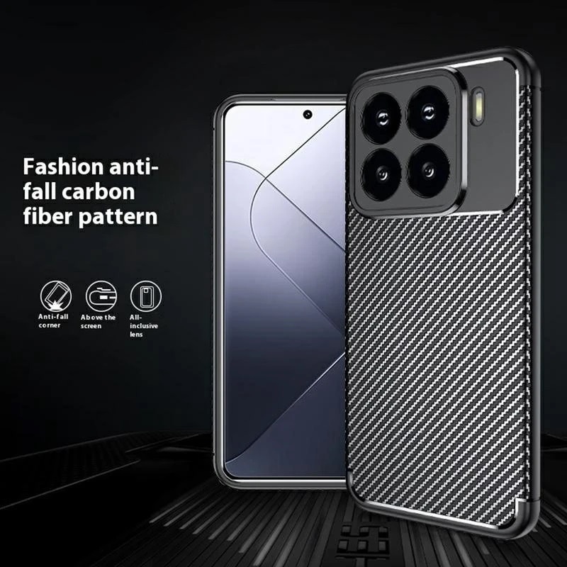 Θήκη TPU Carbon Fiber Brushed Xiaomi 15 Black