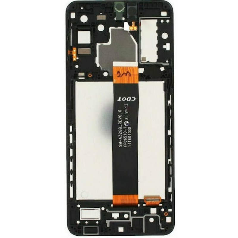 Οθόνη OLED Display Unit & Μηχανισμός Αφής Samsung Galaxy A32 4G A325 Black  with Frame με 3 Χρόνια Εγγύηση