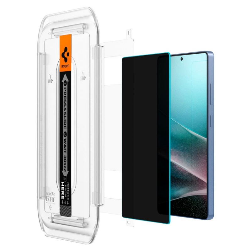 Γυαλί Προστασίας Spigen Glass EZ FIT HD 2-Pack Samsung Galaxy S25 Ultra Full Screen Cover Privacy (AGL09335)
