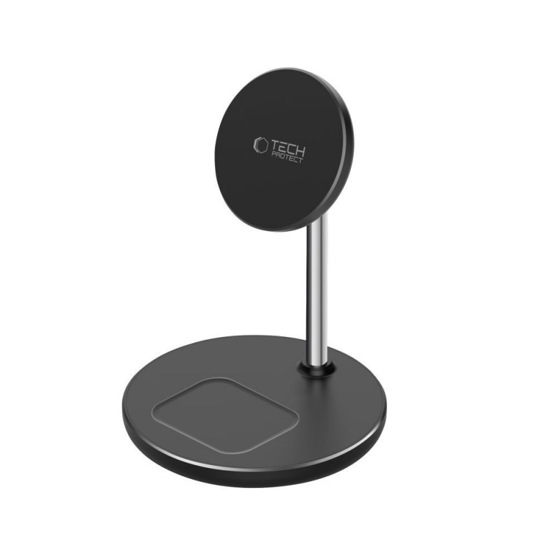 Ασύρματος Φορτιστής Tech-Protect A39 QI15W Magnetic Magsafe 2in1 Wireless Charger Black