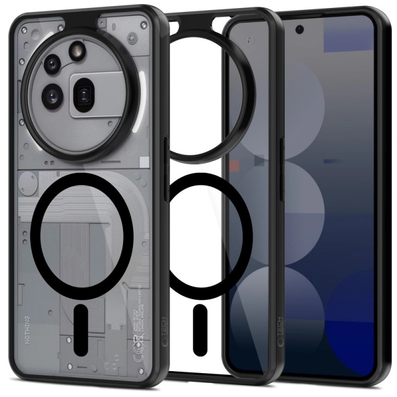 Θήκη Tech-Protect MagMat MagSafe Nothing Phone 3A Pro Black / Clear