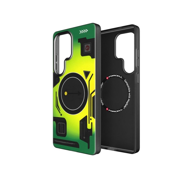Θήκη Forcell F-Protect with Dual 4D Technology & MagSafe Case Samsung Galaxy S25 Ultra 5G S938 Cyber Green
