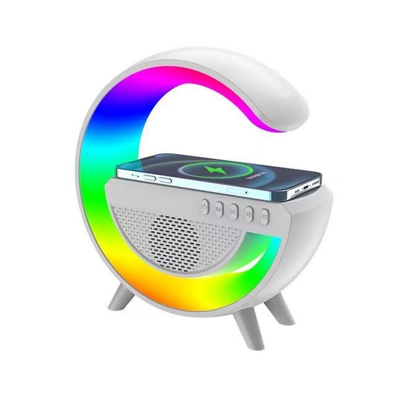 Φορητό Ηχείο Wireless LED Speaker with Wireless Charging G500 White