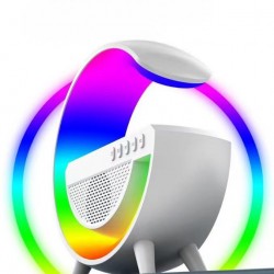 Φορητό Ηχείο Wireless LED Speaker with Wireless Charging G500 White