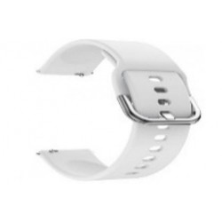 Ανταλλακτικό λουράκι QuickFit With Colorful Buckle Smoothband White για Samsung Galaxy Watch3(45mm)/Watch(46mm)/Huawei Watch 3 (46mm)/ Watch 3 Pro (48mm)/GT 2/Pro/Honor GS Pro/Amazfit GTR 3 (46mm)/GTR 3 Pro/GTR(47mm)/ Stratos 3(48mm) (22mm)