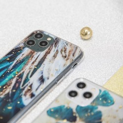 Θήκη TPU Gold Glam Samsung Galaxay A05s SM-A057 Leaves