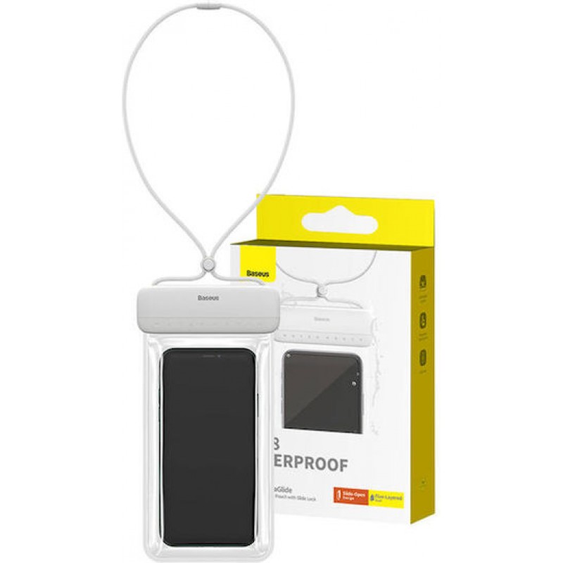 Αδιάβροχη Θήκη Baseus AquaGlide Waterproof Phone Pouch with Slide Lock Moon White