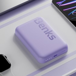Εξωτερική Μπαταρία Benks Powerbank 6000mAh MP10 - Type C - Magnetic With Induction Charging Purple Εξωτερική Μπαταρία Benks Powerbank 6000mAh MP10 - Type C - Magnetic With Induction Charging Purple